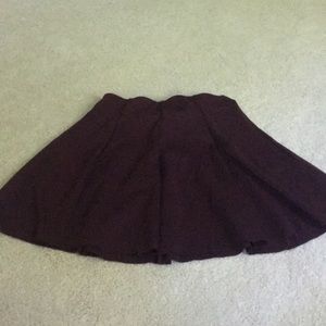 Maroon Brandy Melville Skater Skirt